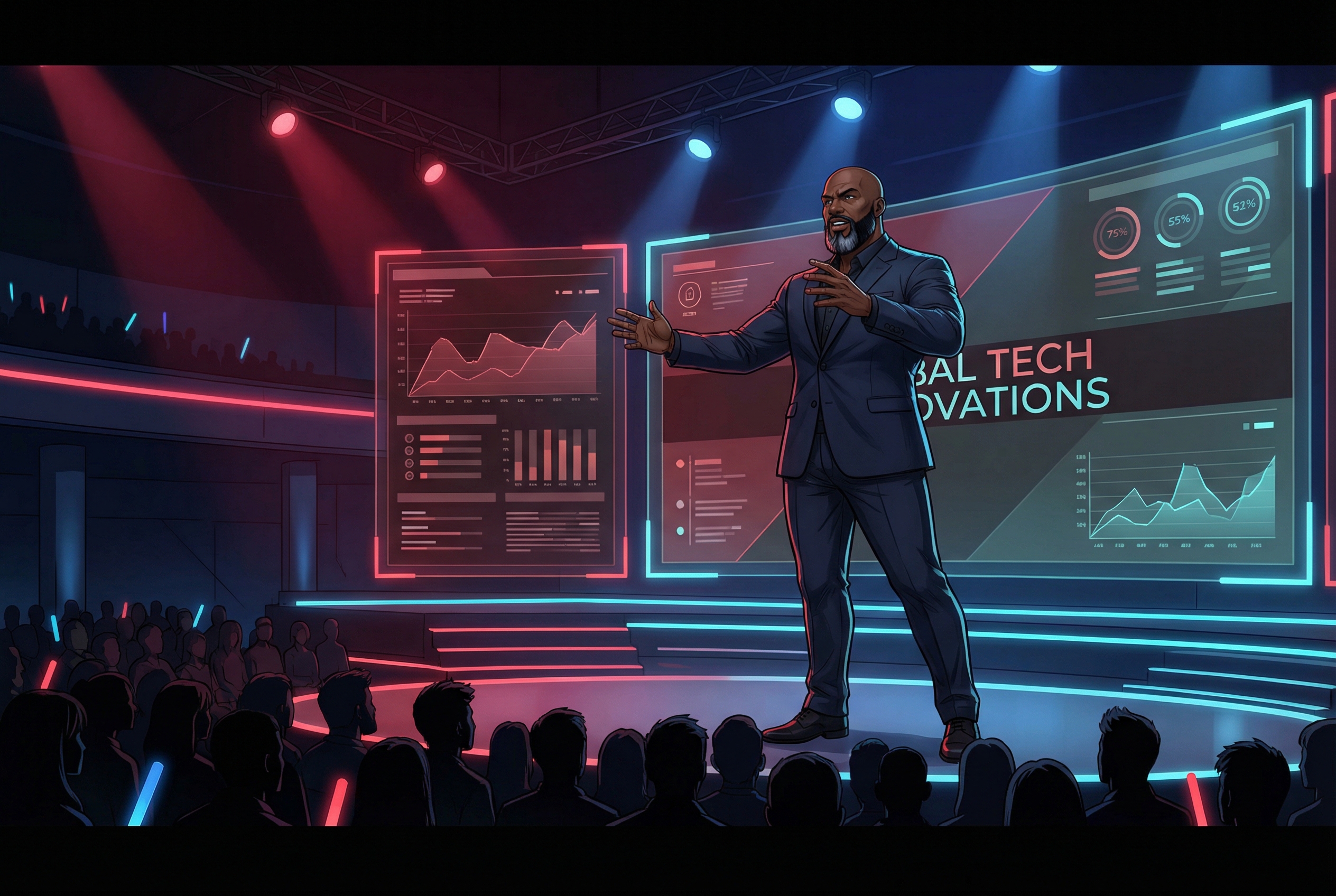 Denderson palestrando